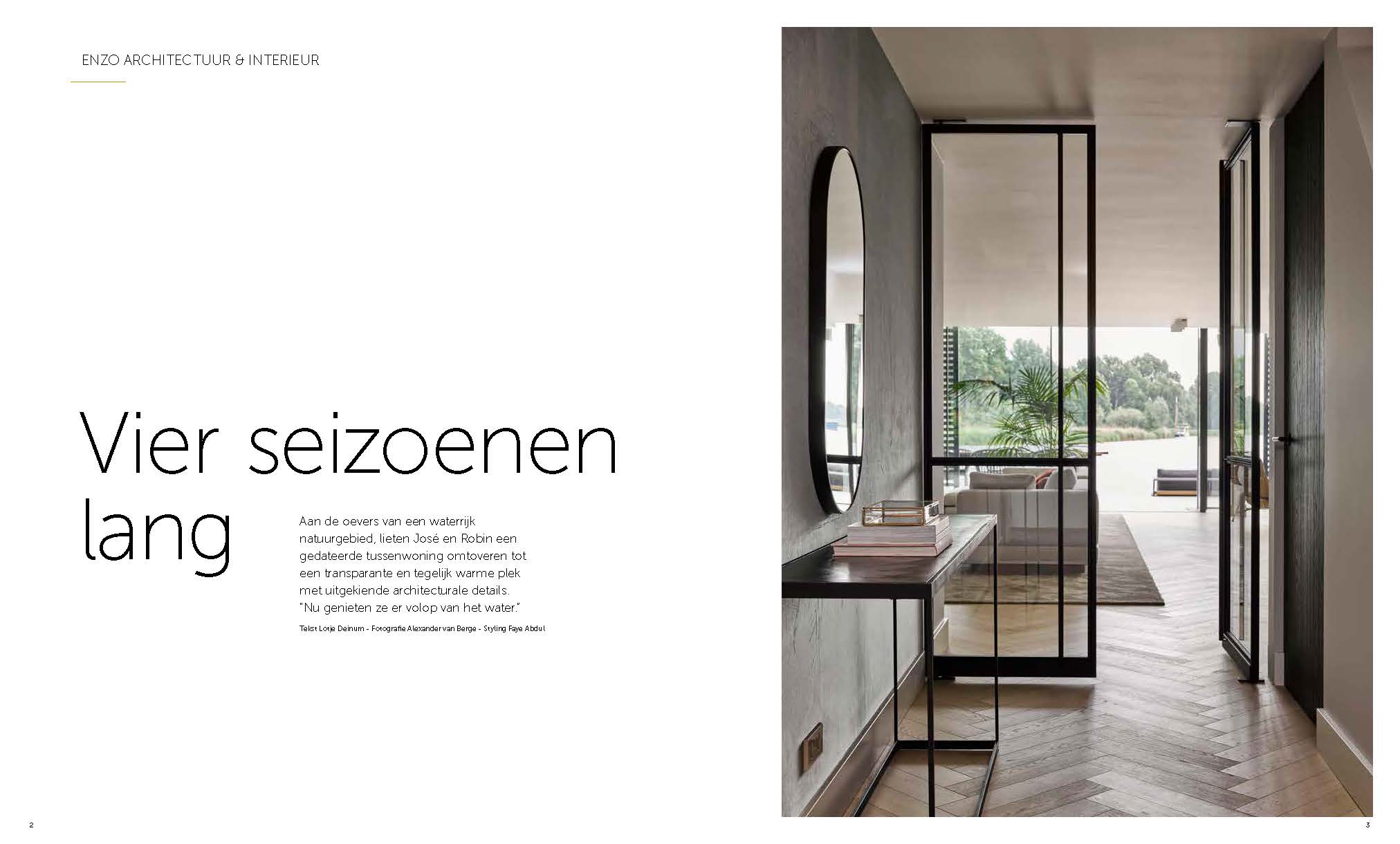 ENZO architectuur N interieur - Haarlemmermeer - Silo - Burgerveen - publicatie - Stijlvol Wonen Magnum Edition Gold - Wonen in vier seizoenen